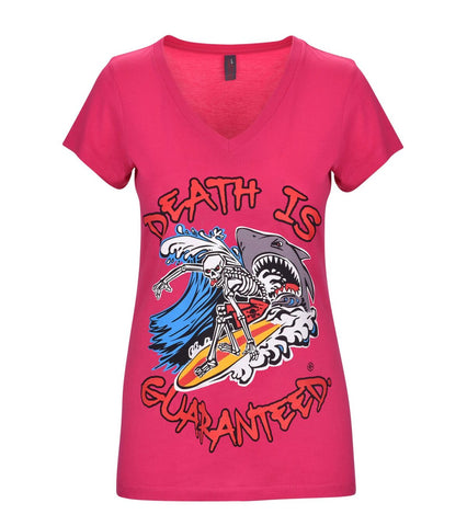 Women's T-Shirt - Pink Surfer